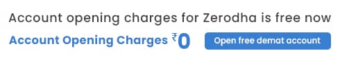 zerodha account opening charges